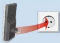 AVM FRITZ!Repeater 1750E - FRITZ!WLAN Repeater 1750E met een druk op de knop met WiFi verbinden - 1