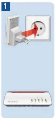 AVM FRITZ!Repeater 310 - FRITZ!WLAN Repeater 310 met een druk op de knop met Wi-Fi verbinden - 1
