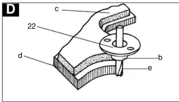 EINHELL OF-G 1100E - C.) Montering av passerspiss (fig. 2/3) - 1