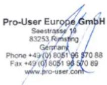 Pro-User APR043x2 - Firmenanschrift: - 2