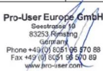 Pro-User DRC4310DC - Pro-User Europe GmbH, Seestrasse 19, 83253 Rimsting, Germany - 5