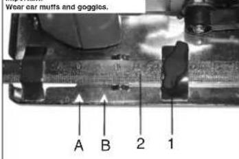 Wear car muffs and goggles. A B 2 1