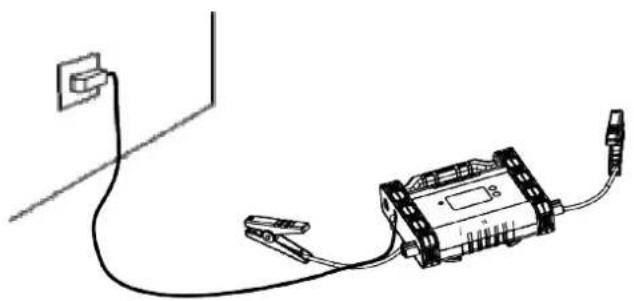 Pro-User SC1600A - PREPARING THE JUMP STARTER - CHARGING THE SUPERCAPACITOR - 4