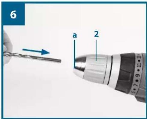 Workzone WZAS 14 4 Li - Changement des outils (figure 6) - 1