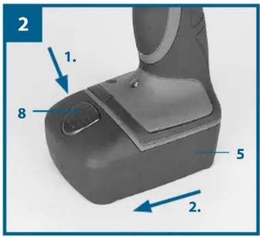 Workzone WZAS 14 4/1 Li - Charge de l'accumulateur (fig. 2-3) - 1