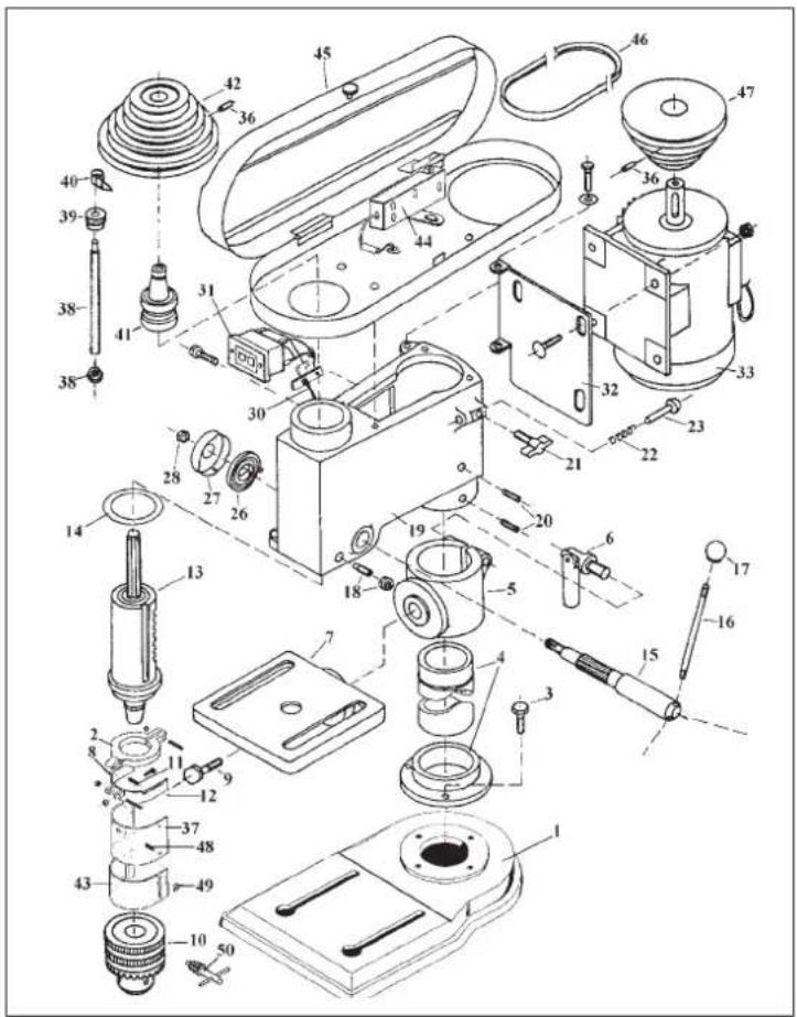 Alpha Tools TB 401 - Ersatzteilbestellung - 1
