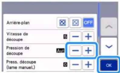 BROTHER SDX2200D - Changement du réglage de la pression de découpe - 2