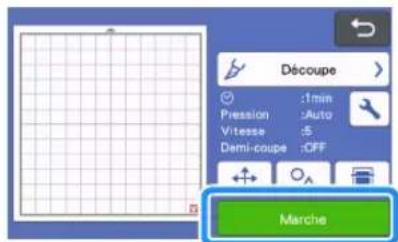 BROTHER SDX2200D - Appuyez sur la touche « Marche » pour commencer la découpe. - 1
