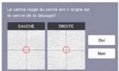 BROTHER SDX1250 - L'écran des résultats de l'ajustement apparaît. - 1