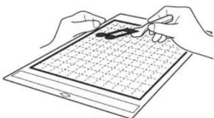 BROTHER SDX1250 - Sur l'écran de rognage de l'image, à l'aide du stylet, faites glisser pour rogner l'image à la taille à laquelle vous souhaitez l'importer. - 5