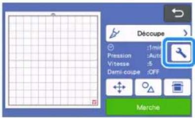 BROTHER SDX1250 - ■Réglages des demi-coupes (découpes par effleurement) - 1