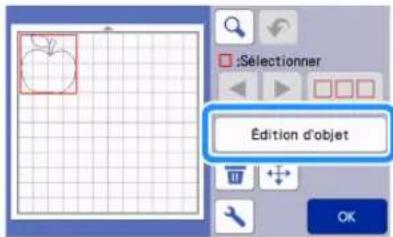 BROTHER SDX1250 - Appuyez sur la touche « Édition d'objet ». - 1