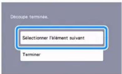 BROTHER SDX1250 - Appuyez sur la touche « Marche » pour commencer la découpe. - 1
