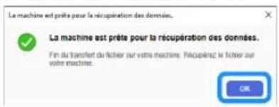 BROTHER SDX1250 - Cliquez sur [Transférer le fichier FCM vers ScanNCut DX via un câble USB]. - 2