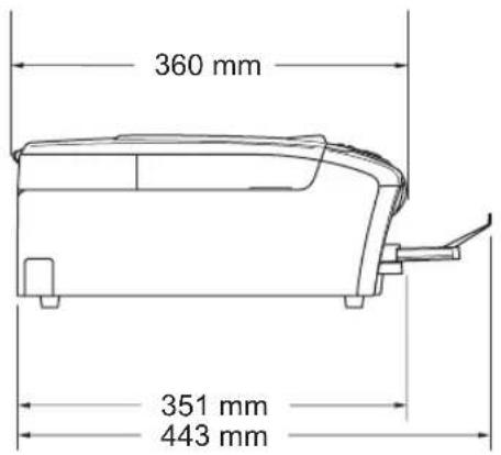 BROTHER MFC-260C - Dimensions - 2