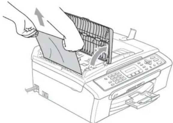 BROTHER MFC-260C - Le document est coincide dans le haut du chargeur - 1