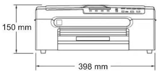 BROTHER MFC-260C - Dimensions - 1