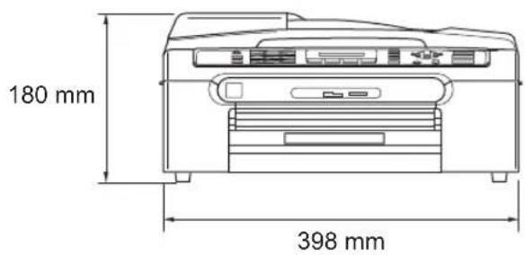 BROTHER MFC-260C - Dimensions - 3