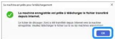 BROTHER SDX125i - Cliquez sur [Transférer le fichier FCM via Internet...] dans le menu [Fichier] pour transférer un fichier FCM modifié dans CanvasWorkspace vers la machine. - 2