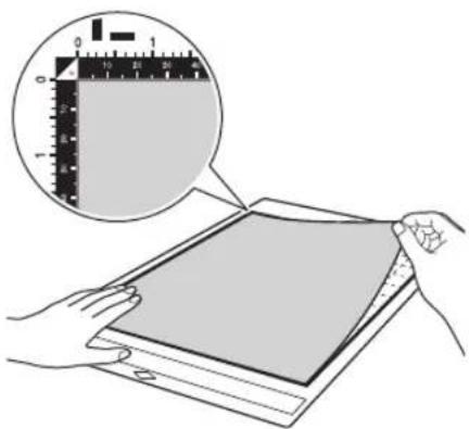BROTHER SDX125i - Fixez le matériau à la face adhésive du support. - 1