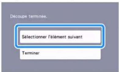 BROTHER SDX125i - Appuyez sur la touche « Marche » pour commencer la découpe. - 1