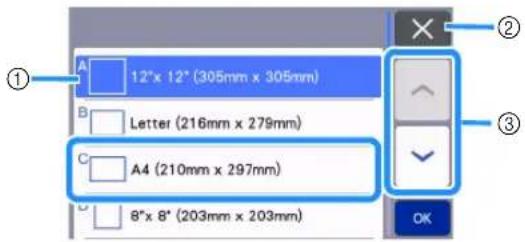 BROTHER SDX125e - Sélectionnez la taille de la zone de numérisation. - 1