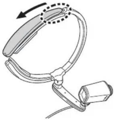 BROTHER AiRScouter WD-370B - Fixer le bandeau arrière - 1