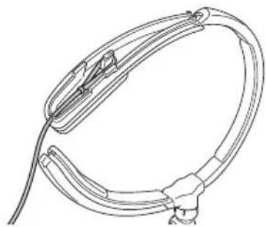 BROTHER AiRScouter WD-370B - Fixer le bandeau arrière - 2
