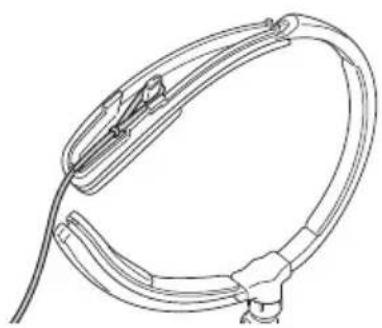 BROTHER AiRScouter WD-350B - Fixer le bandeau arrière - 2
