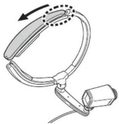 BROTHER AiRScouter WD-350B - Fixer le bandeau arrière - 1