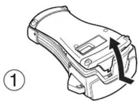 BROTHER P-touch PT-1650 - Installing batteries and a tape cassette - 1