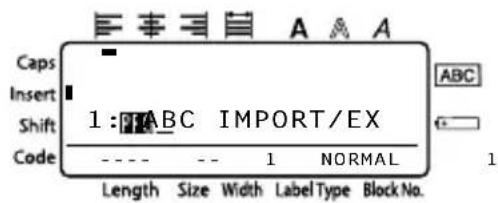 BROTHER P-touch PT-1650 - Adding a user-defined character image to the text - 1