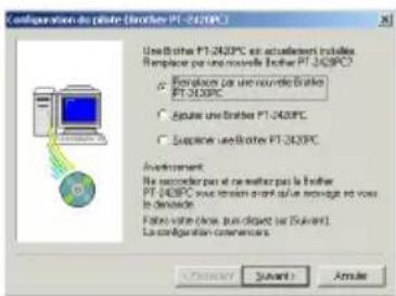 BROTHER P-Touch PT-2420PC - Remplacement, suppression ou ajout d'un autre pilote d'imprimante - 3