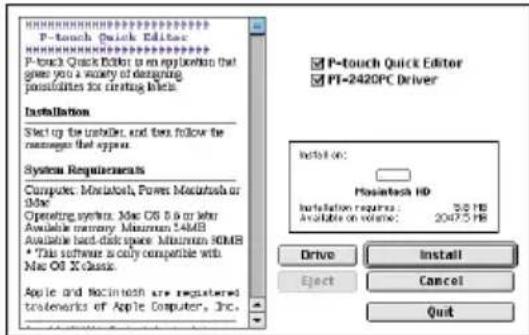 BROTHER P-Touch PT-2420PC - Installeren van de P-touch Quick Editor - 3