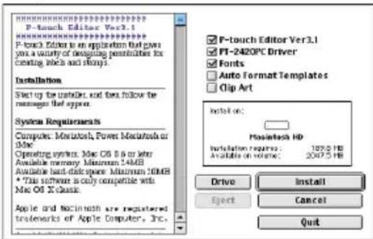 BROTHER P-Touch PT-2420PC - Installazione di P-touch Editor Ver. 3.1 - 4