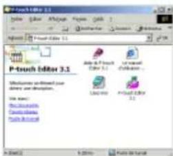 BROTHER P-Touch PT-2420PC - Sur un ordinateur compatible IBM PC : - 1