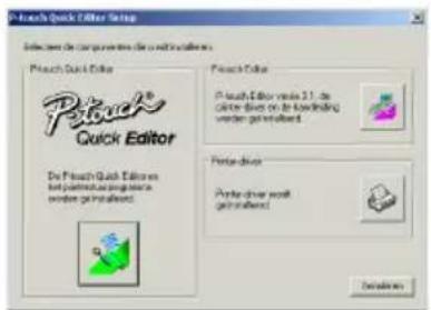 BROTHER P-Touch PT-2420PC - Installeren van de P-touch Editor Versie 3.1 - 2
