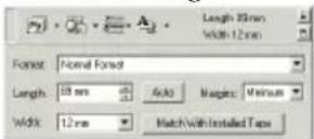 BROTHER P-Touch PT-2420PC - Specifying a label size - 1
