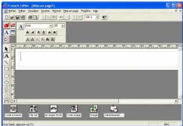 BROTHER P-Touch PT-2420PC - Creation d'une nouvelle mise en page - 1