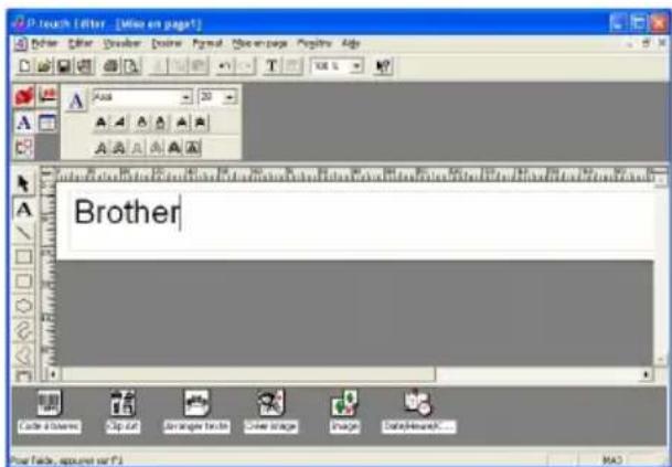BROTHER P-Touch PT-2420PC - Creation d'une nouvelle mise en page - 2