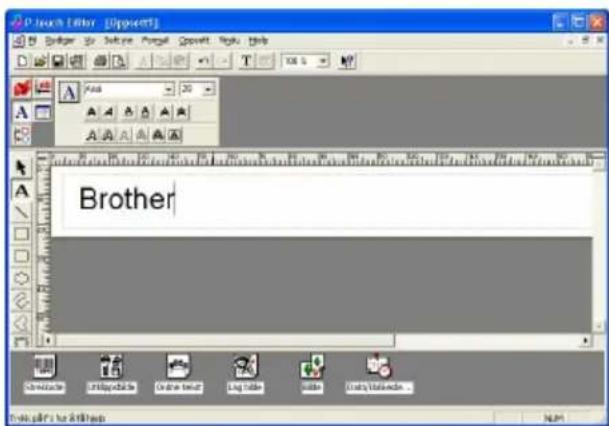 BROTHER P-Touch PT-2420PC - Opprette et nytt oppsett - 2