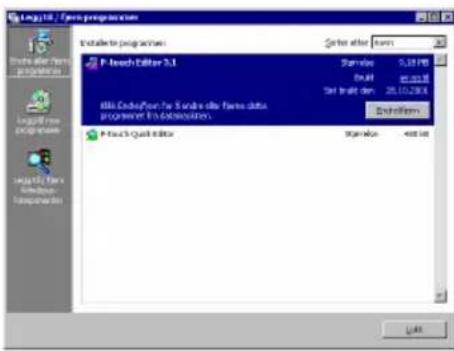 BROTHER P-Touch PT-2420PC - Avinstallere programvaren og skriverdriveren - 1