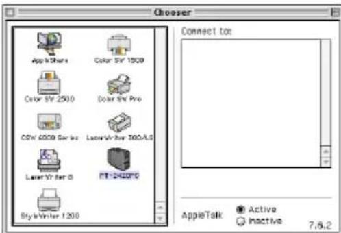 BROTHER P-Touch PT-2420PC - Selección de la impresora - 1
