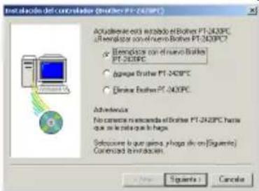 BROTHER P-Touch PT-2420PC - Sustituir, eliminar o-agregarOTHER controlador de impressora - 3