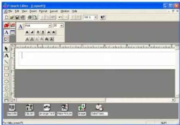 BROTHER P-Touch PT-2420PC - Creating a new layout - 1