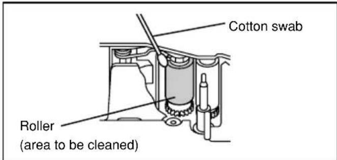 BROTHER P-Touch PT-2420PC - Cleaning the print head and roller - 2