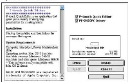 BROTHER P-Touch PT-2420PC - Installing P-touch Quick Editor - 3