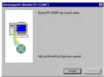 BROTHER P-Touch PT-2420PC - Hvis du valgte "Slett Brother PT-2420PC": - 2