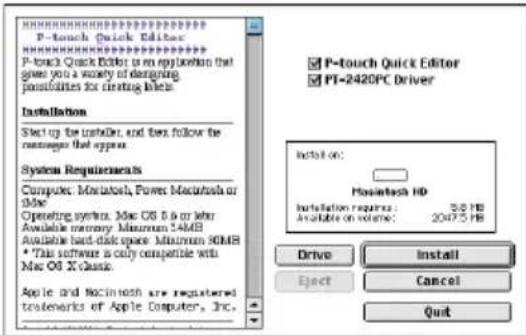 BROTHER P-Touch PT-2420PC - Färe installation - 3