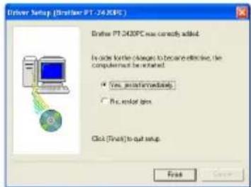 BROTHER P-Touch PT-2420PC - If "Replace with new Brother PT-2420PC" or "Add Brother PT-2420PC" was selected: - 6